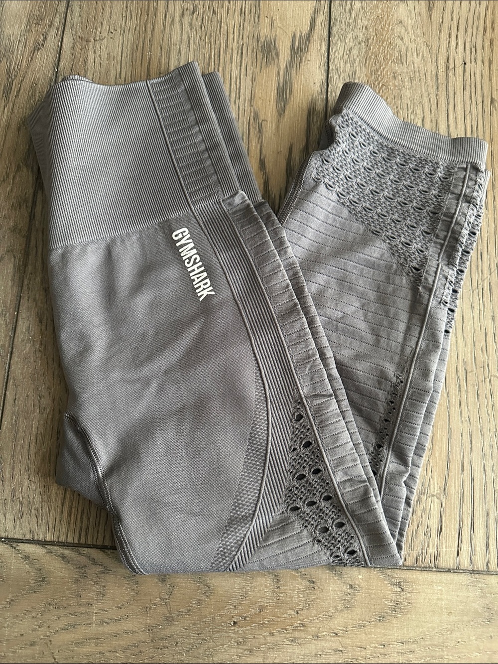 Gymshark Energy+ Seamless Cropped Leggings - Smokey Grey Small